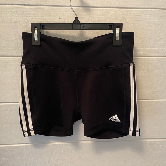Adidas black biker spandex shorts size small. - Picture 1 of 6